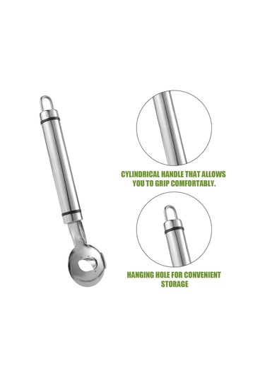 Reedark Paslanmaz Çelik Kaktüs Soyucu - Uzun Saplı Mutfak Aleti 19x4.8 Cm - Sebze Meyve Soyma Ve Dilimleme Aracı