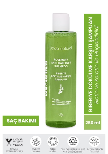 Bade Natural Biberiye Şampuan Dökulme Karşıtı 250 ML