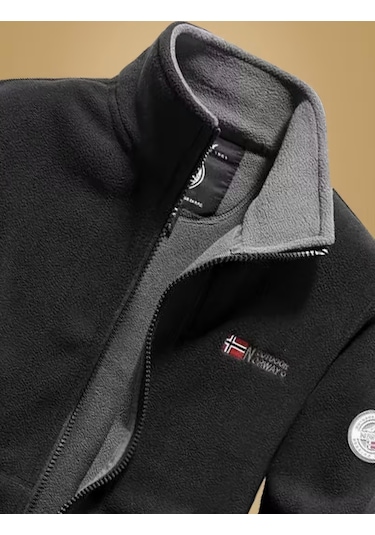 Snapbuy Erkek Polar Ceket Siyah