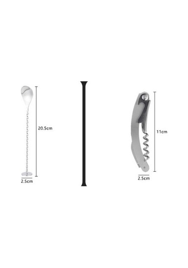 Maoyaya Lichen Paslanmaz Çelik Barmen Seti, Boston Shaker Çalkalayıcı