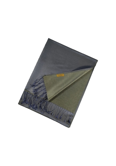 Mısırlı Eşarpları Çift Taraflı Düz Renk Ipek Şal Zümrüt