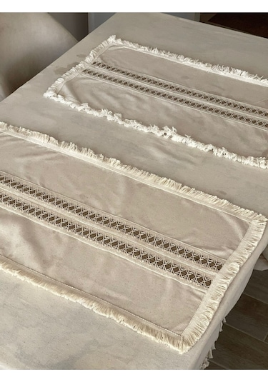Dnc Home Tekstil Ndchome Ham Keten Krem 2li Vintage Runner 40 X 80 Krem