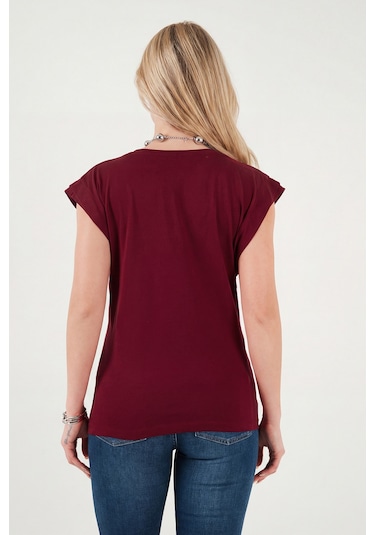 Lela Bayan T Shirt 5864019 Bordo Bordo