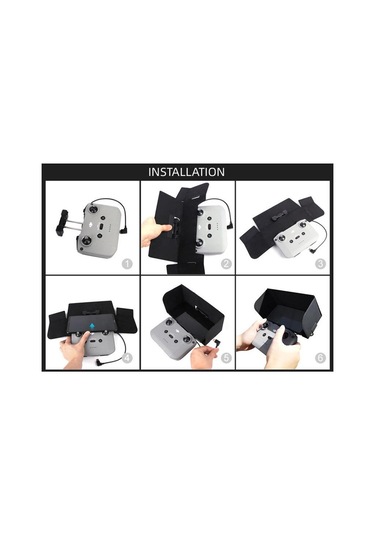 Dji Mavic Air 2 Cep Telefonu Gölgelik Manyetik Katlanır Güneşlik