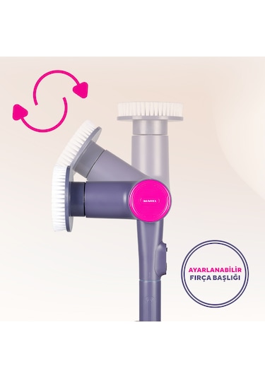 Kumtel 9in1 Şarjlı Çok Amaçlı Temizlik Fırçası Seti Hscr-01