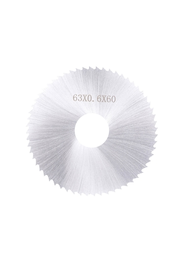 Konesam Masaüstü Minyatür Testere İçin 63mm 0.6mm Hızlı Çelik Testere Bladesi, İnce Ahşap/plastik Kesim, 2 Adet Paket