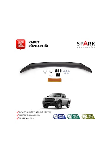 Isuzu D-max 2006-2012 Yıl Aralığı Uyumlu Kaput Rüzgarlığı 3mm