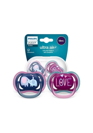Philips Avent SCF349/22 Ultra Air 18+ Ay 2'li Kız Emzik