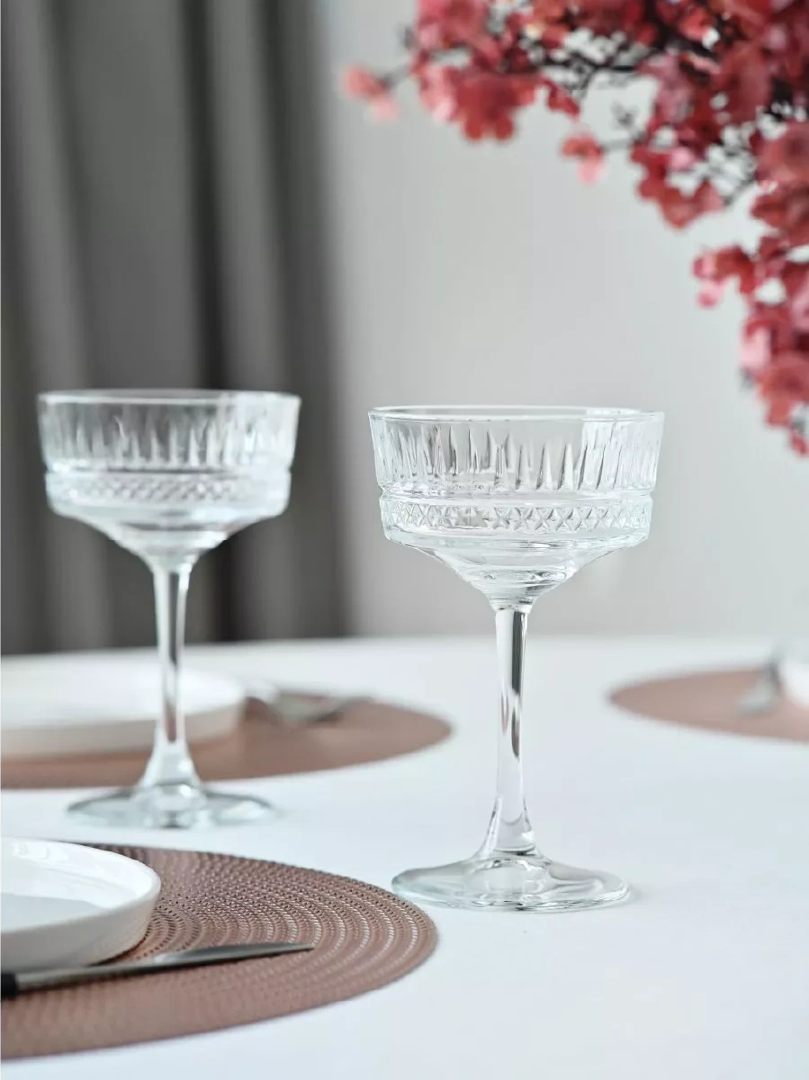 Pasabahce 2 Adet Şampanya Kadehi Geniş Krem Şişesi Seti 221467585