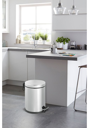 12 Lt Amortisörlü Çöp Kovası