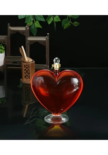 Atay Garage Kalp Şeklinde Şarap-viski Sürahisi 500ml Ev Dekerasyon Parti Barlar İçin Harika