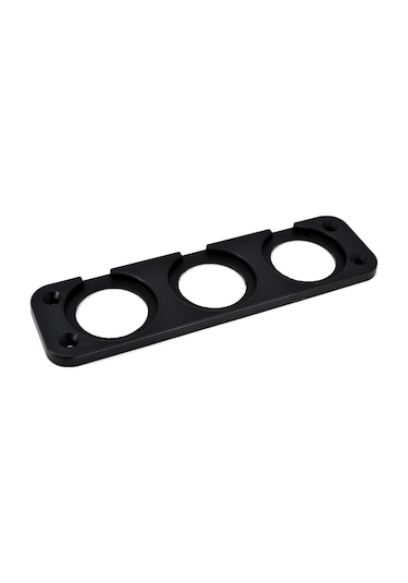 Motoraid 3 Yuvarlak Delikli Pano Montaj Port Plastik Yuva Çakmak Usb Panel