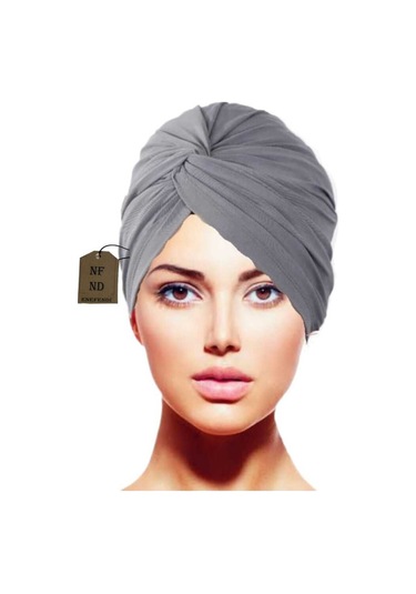 Dış Bone Hazır Geçmeli Tarz Tesettür Gri Hijab Sosyete Bone Süslü Sandy Kumaş Çok Renkli