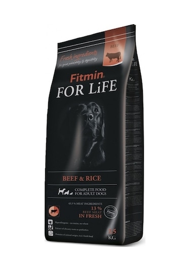 Fitmin For Life Taze Biftek Etli Yetişkin Köpek Maması 2500 G