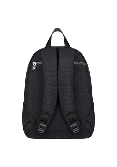 Lüx Krinkıl Kumaş Lise Ve Ortaokul Sırt Çantası, Krinkıl Okul Çantası Siyah