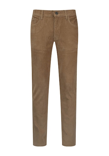 Hatemoğlu Camel Rahat Kesim 5 Cep Pamuklu Casual Kadife Pantolon 2963525 Camel