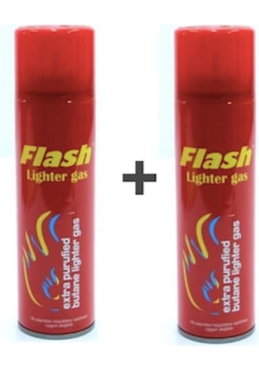 Flash Çakmak Gazı 270 Ml x 2 Adet . Çakmak Gazı