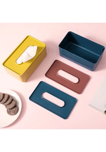 Kırmızı-yaratıcı Ve Basit Modern Doku Kutusu Oturma Odası Sehpa Depolama Karton Süsler İskandinav Ev Dekor Eve Taşınma Hediyeler