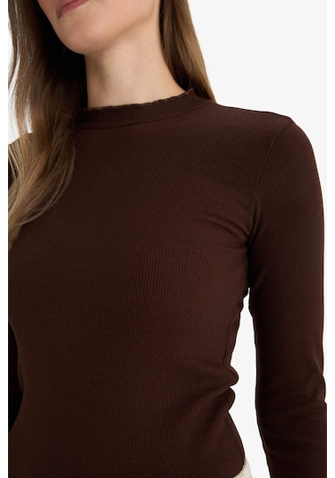 Defacto Fitilli Kaşkorse Uzun Kollu Tunik E9540ax25wnbn66 Kahve Defacto Fitilli Kaşkorse Uzun Kollu Tunik E9540ax25wnbn66 Kahve