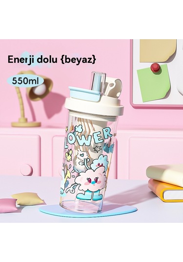 Çay Ve Suyu Ayırmak İçin Büyük Kapasiteli Plastik Su Bardağı Beyaz