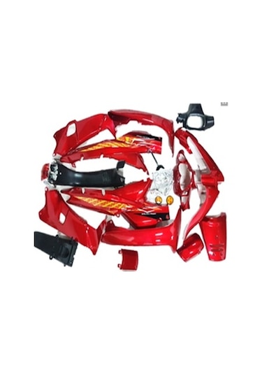 KAPORTA SETİ 100 ÇELİK KIRMIZI (FAR STOP DAHİL) SET