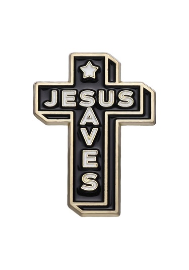 Jesus Christianity Emaye Iğneler Retro Vintage Yafel Rozet Broş Toptan Metal Style 2 Style 2