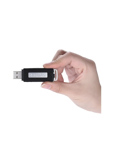 Kingboss KB-II 8 GB USB Flash Disk Ses Kayıt Cihazı Siyah