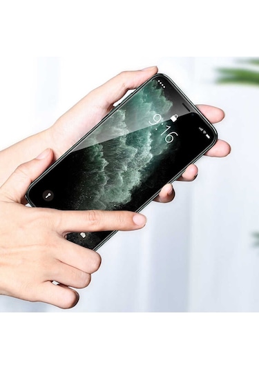 Apple Uyumlu iPhone XS Max 6.5 Davin Seramik Ekran Koruyucu Siyah