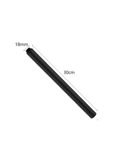 Bosphorusboutique02 Koyu Gri Duş Uzatma Kolu Çubuğu Boru Yükseltici 30cm Paslanmaz Çelik Koyu Gri