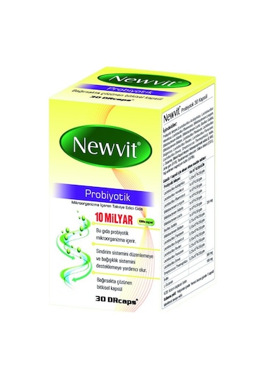 Newvit Probiyotik 30 Kapsül