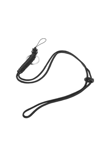 Gajeena Çok Amaçlı Hayat Kurtaran Paraşüt İpi - 2.5m Dayanıklı Kamp & Acil Durum Halatı Siyah