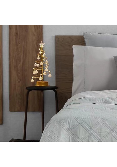 Teltree Kristal Tasarım Noel Ağaç Lambası - Odalar İçin 26 Cm Dekoratif Gece Lambası, Sıcak Işık Ve Festivite Vurgusu, Renkli Kutu İle Paketli Diğer