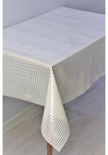 Pvc Şeffaf Kaplama Silinebilir Masa Örtüsü 310-dminihasır-krem