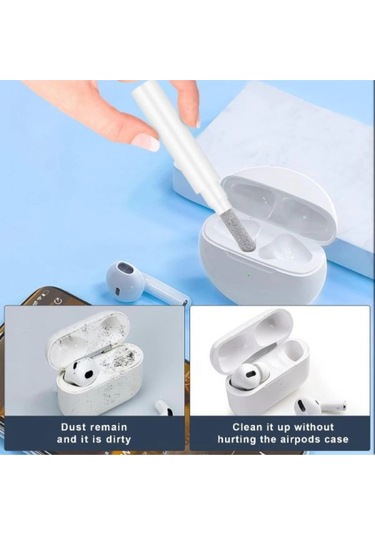 Özel Seri Kulaklık Temizleyici Kiti Dayanıklı Yumuşak Fırçalı Temizlik Kalemi