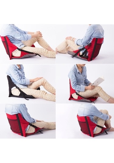 Ambition Kırmızı-çok Fonksiyonlu Minder Açık Plaj Sandalyesi Kırmızı