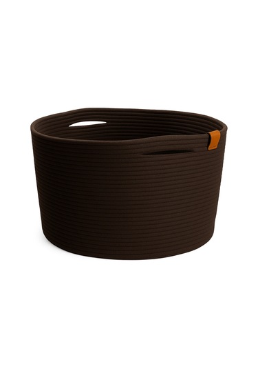 Camatschua Dekoratif Hasır 40 30 Cm Halat Sepet Çok Amaçlı Saklama & Düzenleme Sepeti Kahverengi