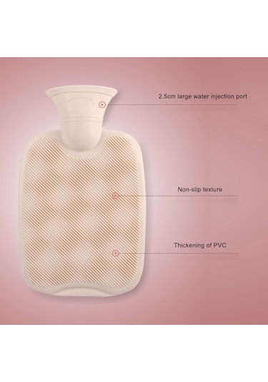 2000ML El Ayak Isıtıcı Doldurulabilir Sıcak Su Torbası Pembe