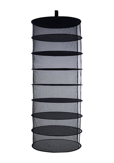 Symbee 4 Katlı Reçine Kurutma Ağı - Zipli Kapatılabilir, Çevre Dost Malzeme, Sebze-meyve-balık Kurutucu, Bahçe Gereci, 60cm Çaplı