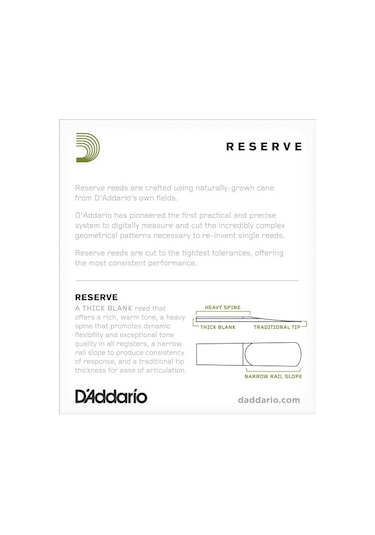 Daddario Reserve Alto Sax Reeds 3.5 - Djr1035 Alto Saksofon Kamış