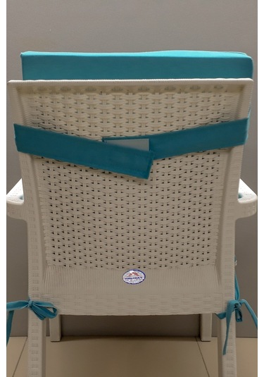 Mirzade 4 Adet Elit Yüksek Arkalı Minder Duck Bezi-turkuaz 001