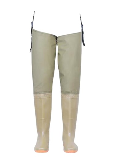 Suntek Kalça Waders Dikişsiz Tarım Çivili Taban Hafif 44 Ayak Büyüklüğü