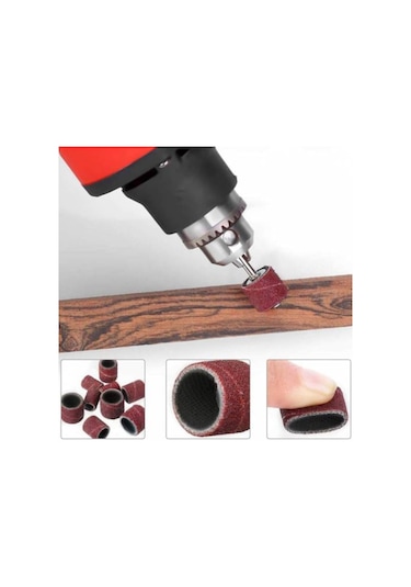 Mini Gravür Makinalar Için Mop Flap Disk Silindir Zımpara Seti