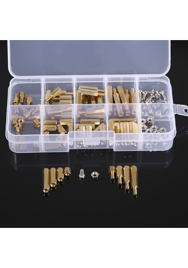 Symbee 120 Parça M3 Pirinç Ve Paslanmaz Çelik Ayar Ayakları Seti - Su Geçirmez Ve Paslanmaz