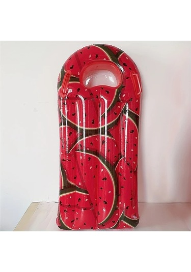 Honeybeeshop Yaz İçin Şişme Çok Renkli Dalga Tahtası Hindistan Cevizi Ağacı Desenli Kalın Pvc Tutma Kolu Su Malzemeleri 1pc