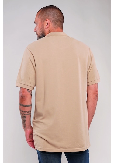 Gabria Polo Yaka Erkek T-shirt Vizon
