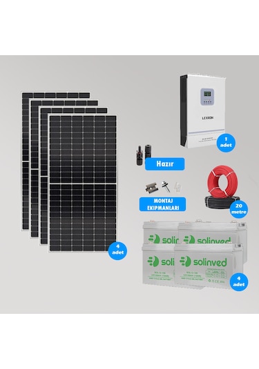 Cks Enerjı 6.2 Kw Hazır Solar Paket Kolay Kurulum Minimum Bağ Evi Paketi