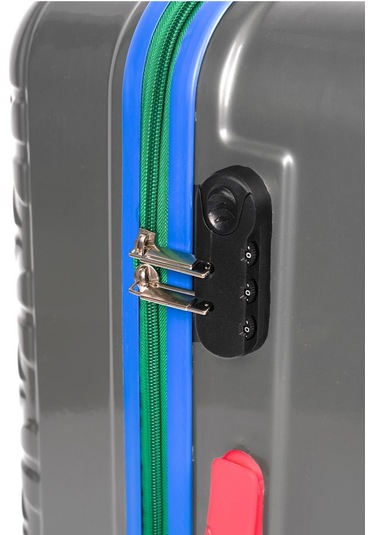 Kabin Boy %100 Polikarbon Valiz 4x2 Teker Gri 1089 Gri
