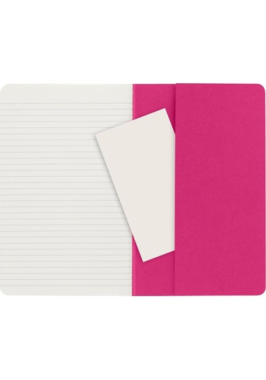 Moleskine Çizgili Cahier Not Defteri 3'lü Set L Boy Kinetik Pembe