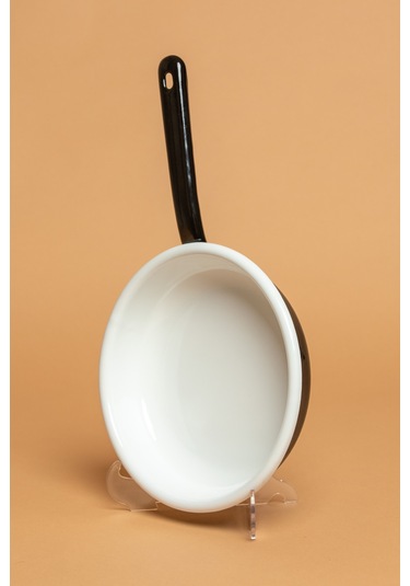 Velluto Nero Emaye Saplı Siyah Sahan Ebutay Siyah