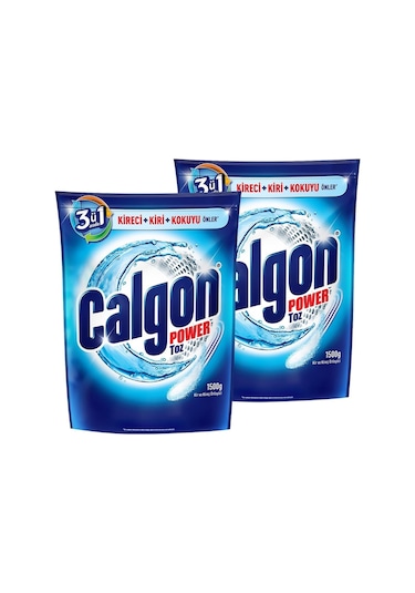 Calgon Çamaşır Makinesi Kireç Önleyici Toz 1500 Gr X2